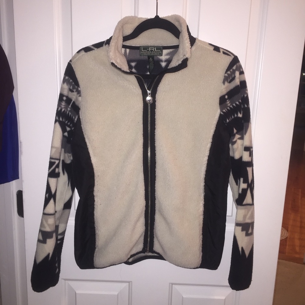 Ralph Lauren Sherpa Fleece Jacket. Size Medium.